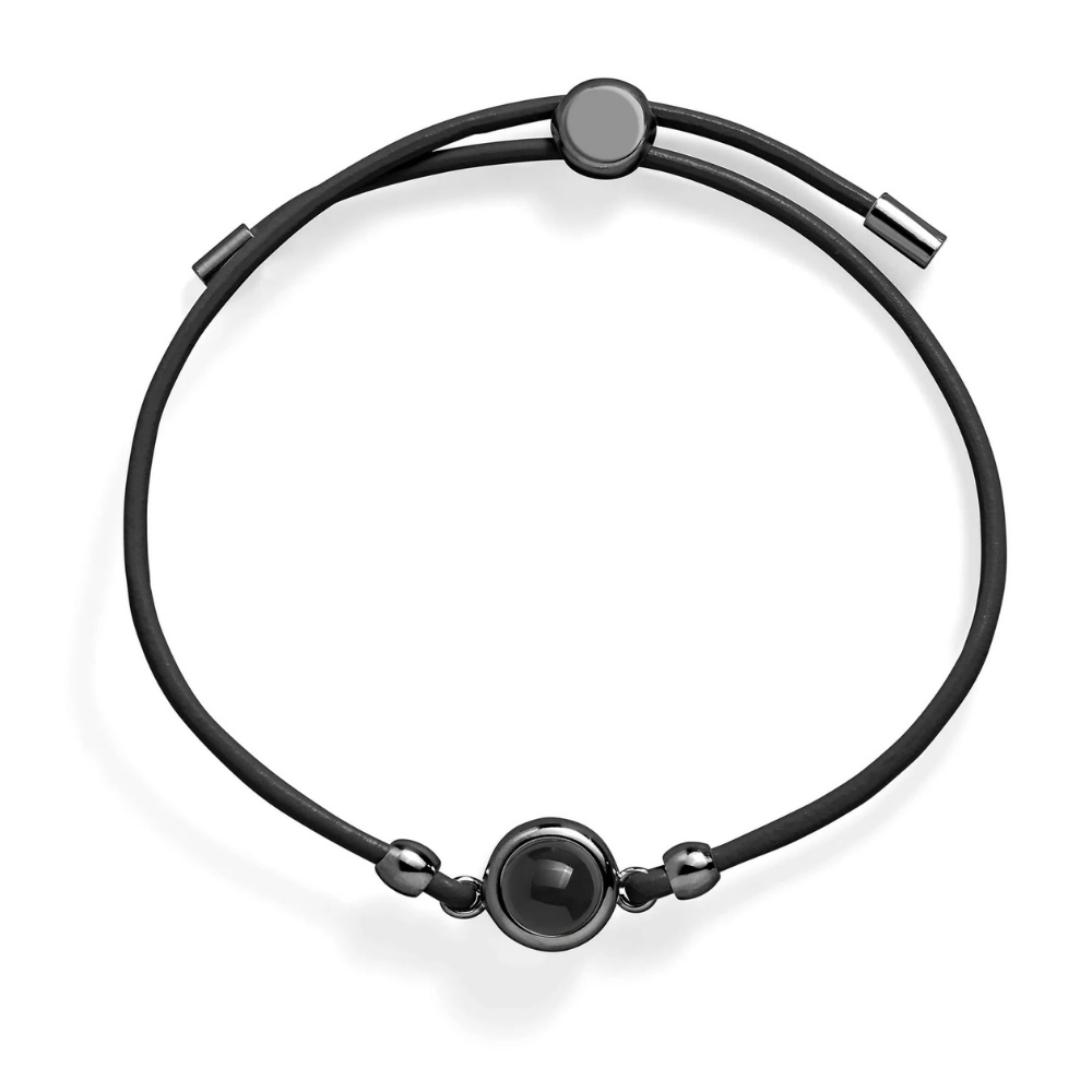 Personligt læderarmbånd med foto