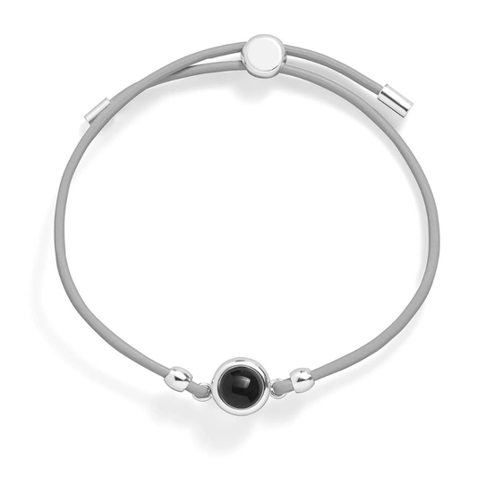 Personligt læderarmbånd med foto