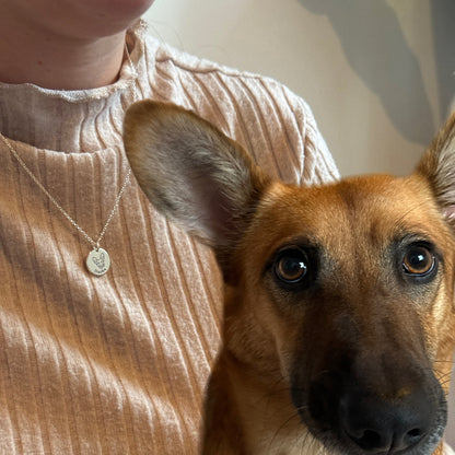 Personlig halskæde med kæledyrsfoto