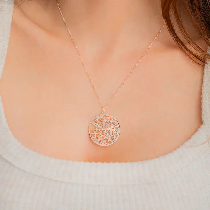 Personlig halskæde med kort