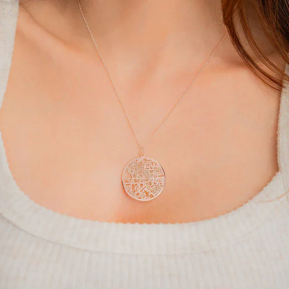 Personlig halskæde med kort