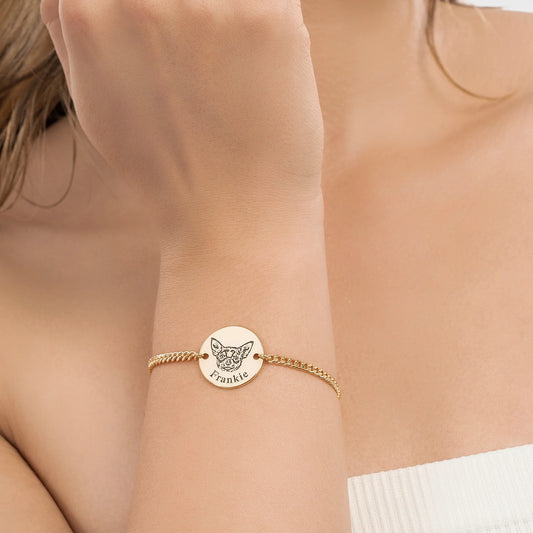 Personligt armbånd med kæledyrs ansigt