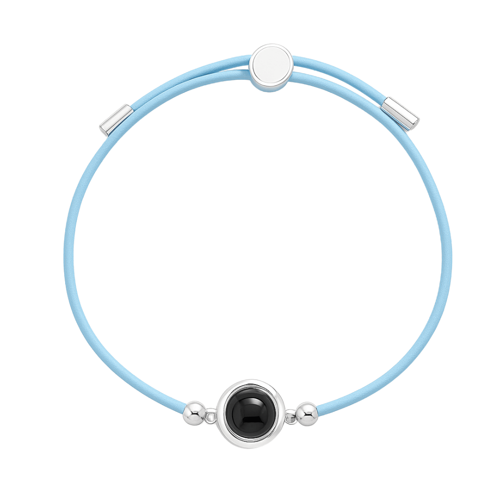 Personligt læderarmbånd med foto