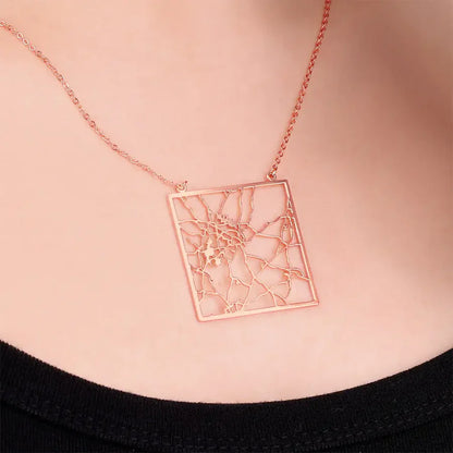 Personlig halskæde med kort