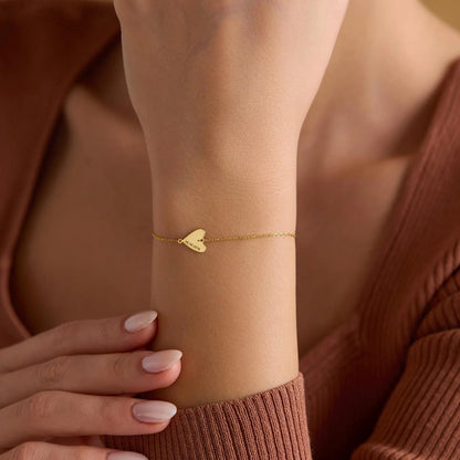 Personligt armbånd med indgraveret hjerte