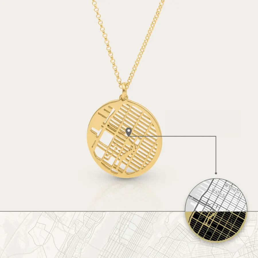 Personlig halskæde med kort