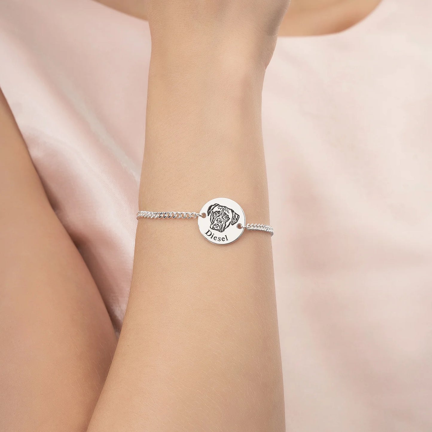 Personligt armbånd med kæledyrs ansigt