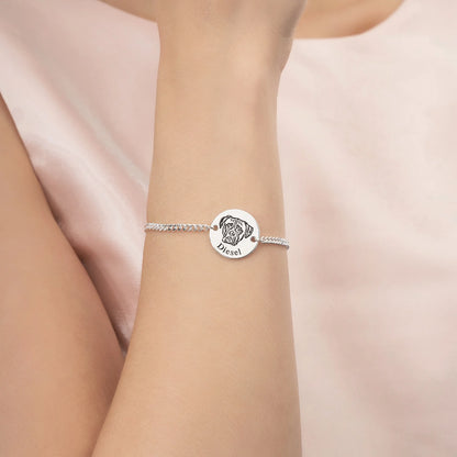 Personligt armbånd med kæledyrs ansigt