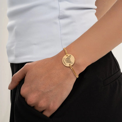 Personligt armbånd med kæledyrs ansigt