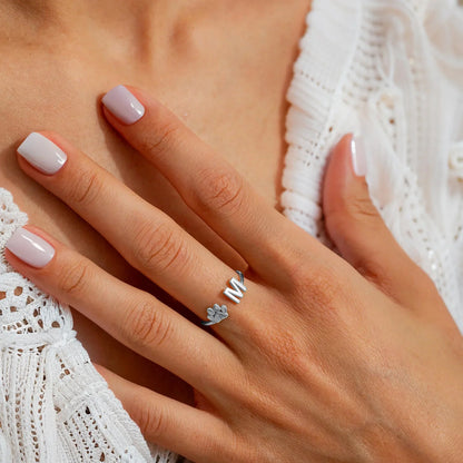 Personlig ring med kæledyrs initial