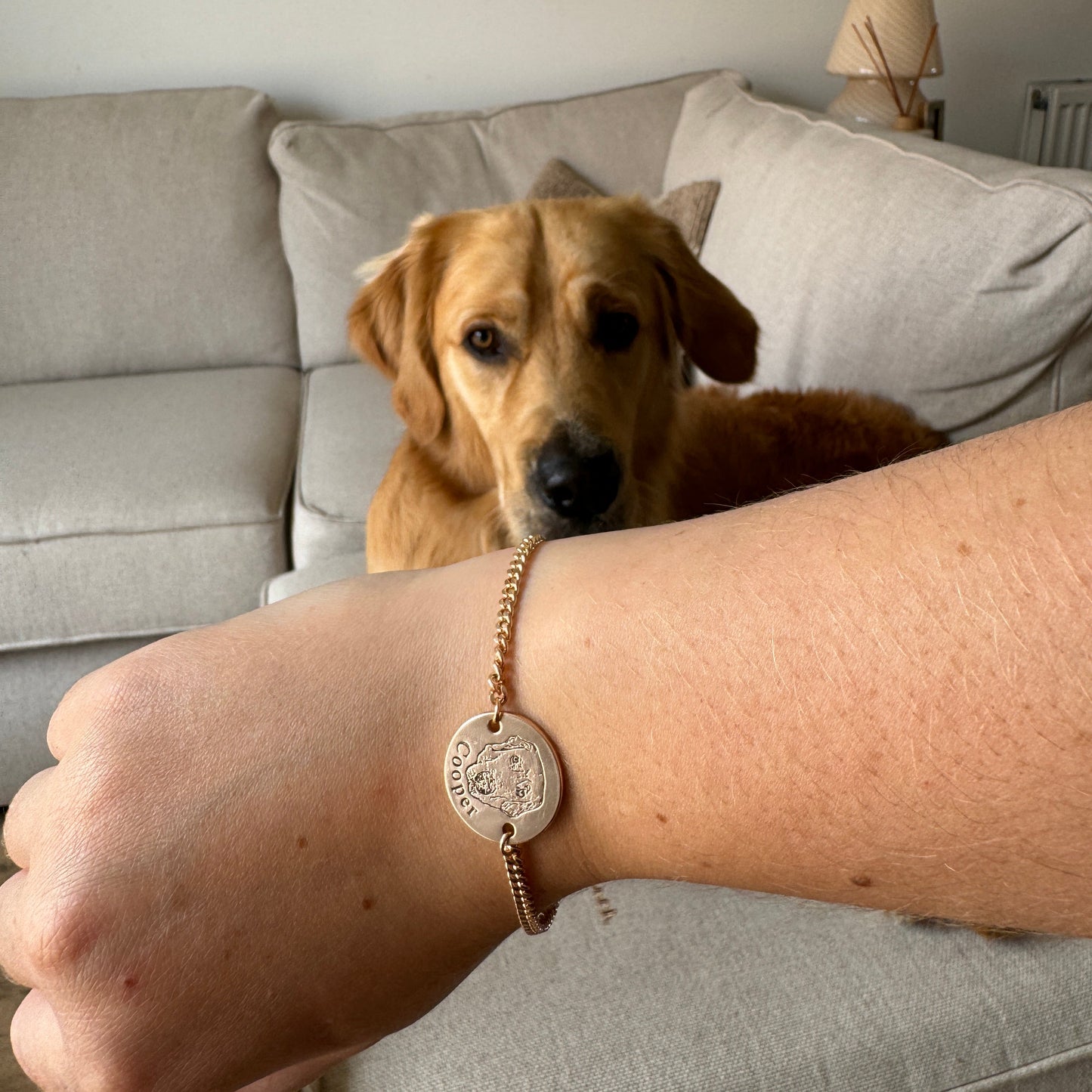 Personligt armbånd med kæledyrs ansigt