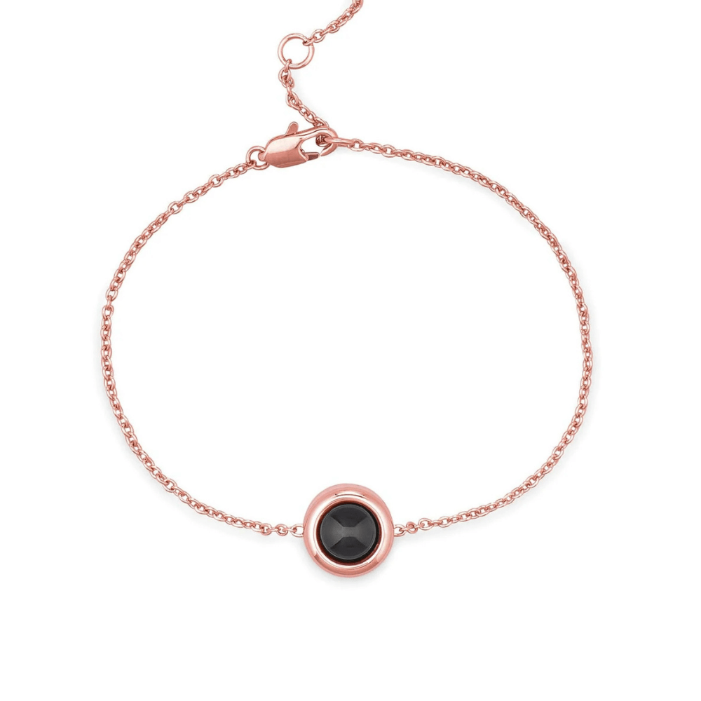 Personligt armbånd med kabelkæde og foto