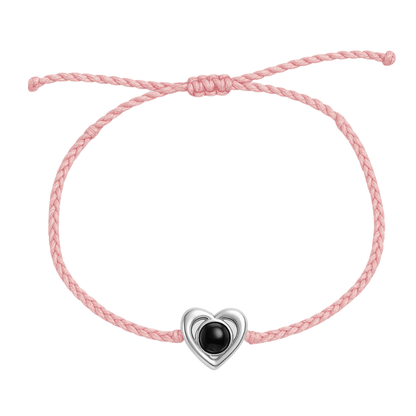 Personligt hjertearmbånd med foto